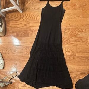 Sandro Black Maxi Dress